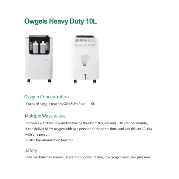 Owgels (10 Liter) Oxygen Concentrator (OZ-10-02 TW0) Price in Bangladesh - Image 4